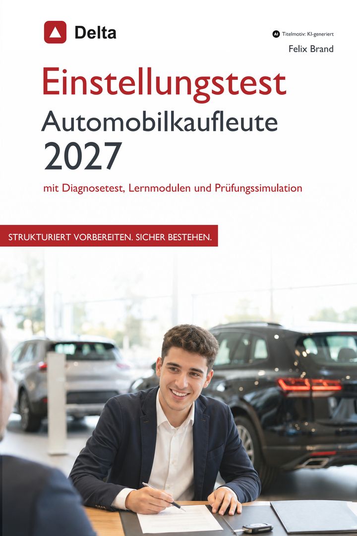 Buchcover: Einstellungstest Automobilkaufleute 2027