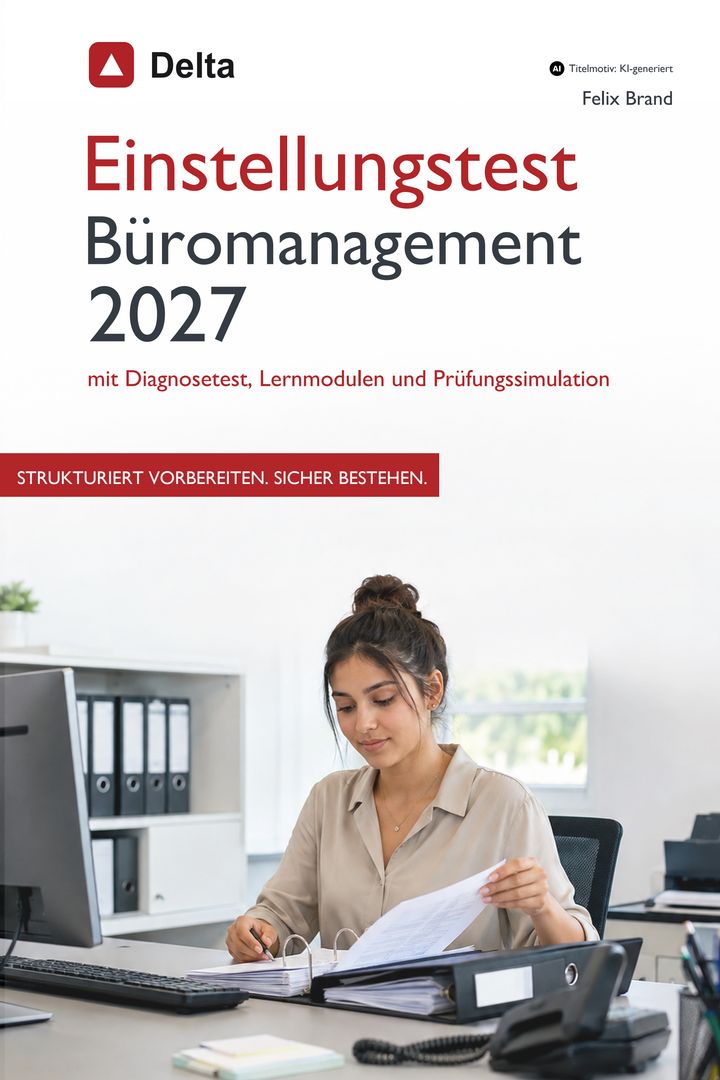 Buchcover: Einstellungstest Büromanagement 2027