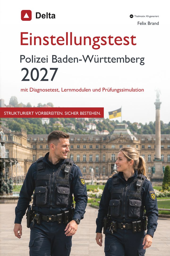 Buchcover: Einstellungstest Polizei Baden-Württemberg 2027