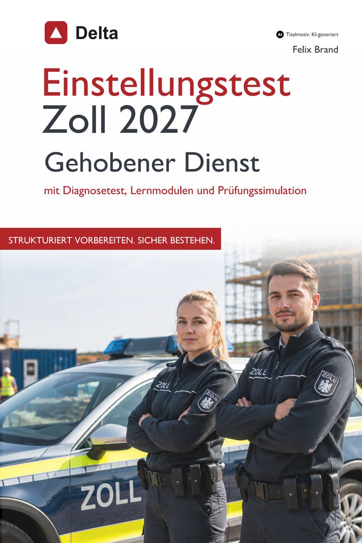 Buchcover: Einstellungstest Zoll 2027, Gehobener Dienst